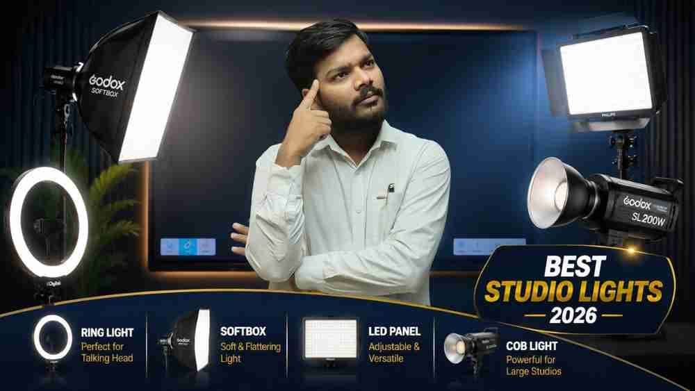 Best Light for Studio Setup: Complete Guide for Teachers, YouTubers & Online Educators (2026)