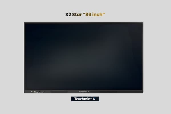 Teachmint X 86 Star - 4K Interactive Flat Panel for Large Classrooms | Android 14 EDLA