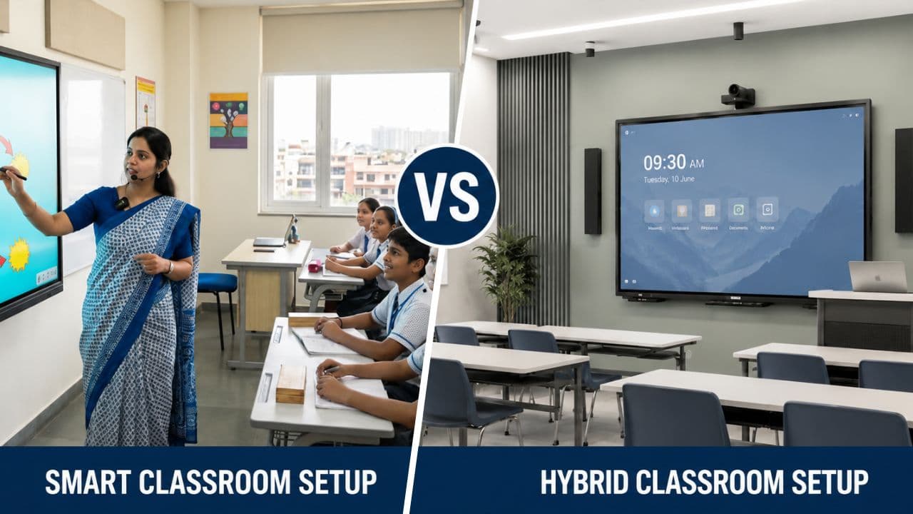 Hybrid Classroom Setup vs Smart Classroom Setup: Which is Right for Your School?